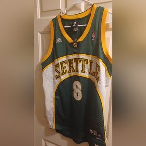 Adidas/NBA rare Seattle Supersonics jersey #8 Luke Ridnour